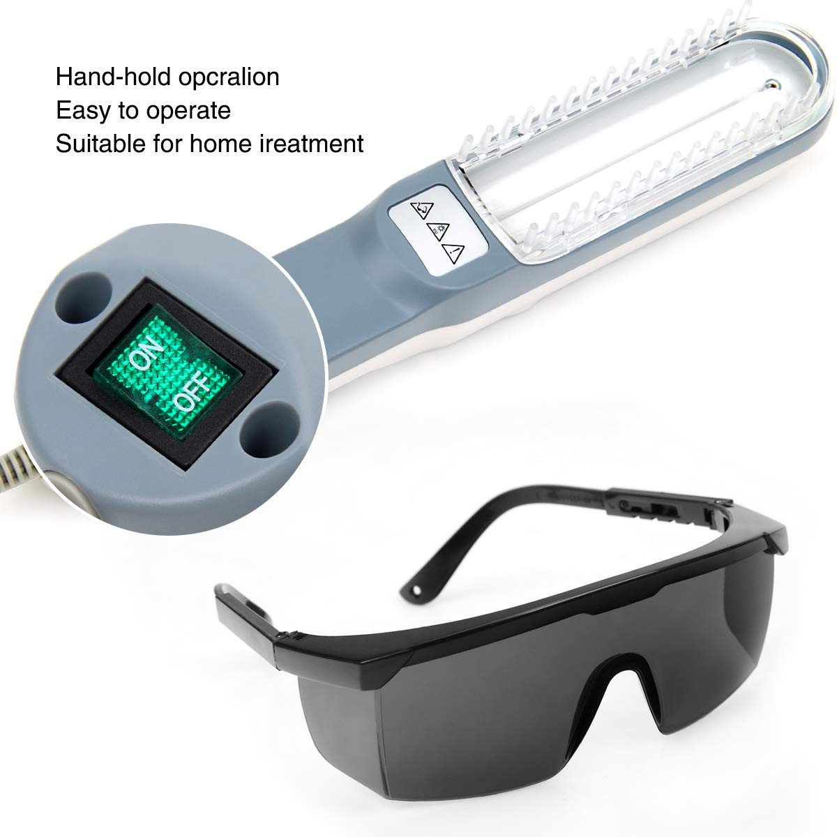Hand Held UV Phototherapy Light Device for Home Use AUSPA
