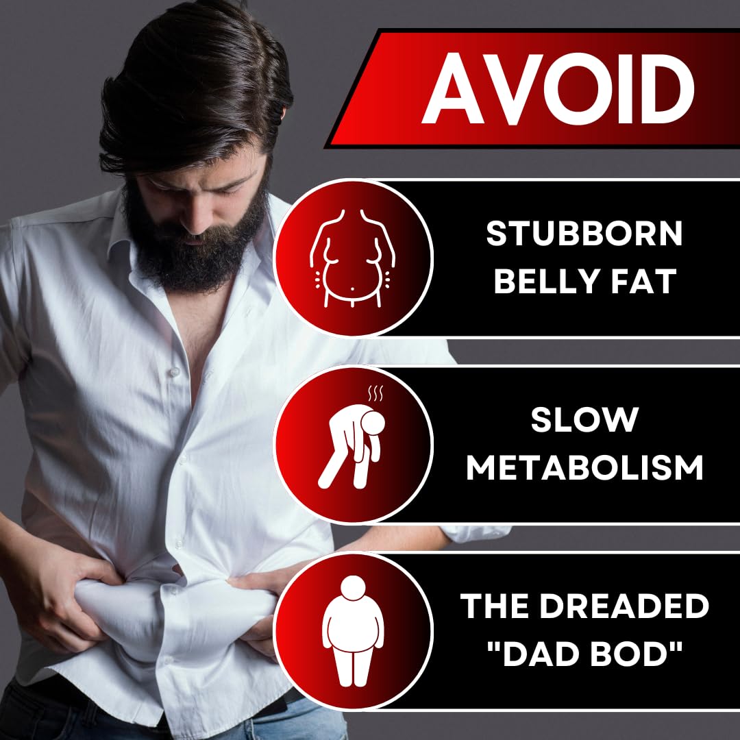 UNALTERED Belly Fat Burner for Men - Lose Belly Fat, Tighten Abs, Support Lean Muscle UNALTERED