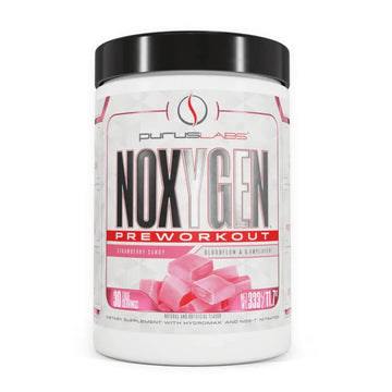 Purus Labs NOXYGEN PREWORKOUT Powder, 30 Servings (Strawberry Candy)