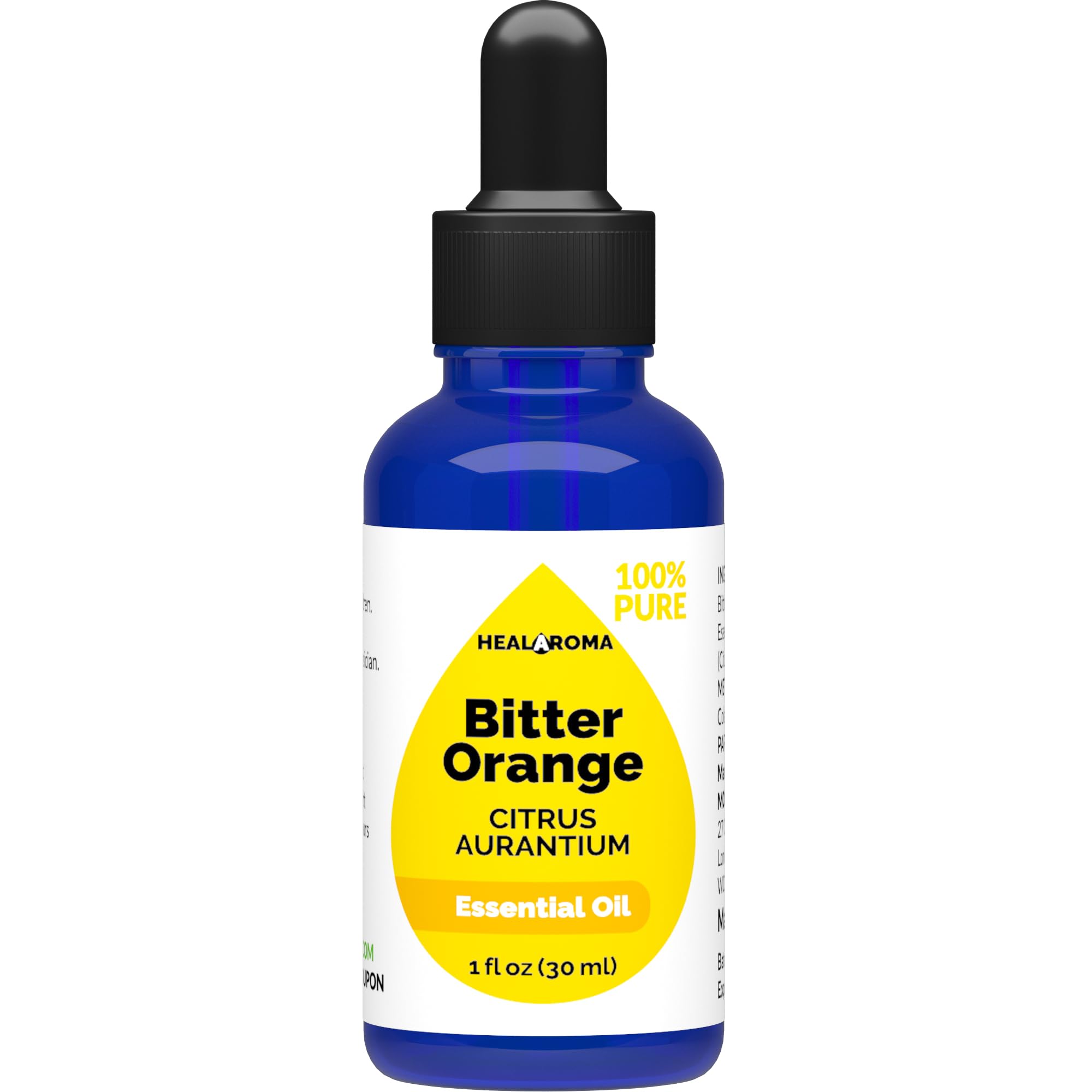 Bitter Orange Essential Oil 30 ml - 1 oz - Pure & Natural - with Pipette Dropper