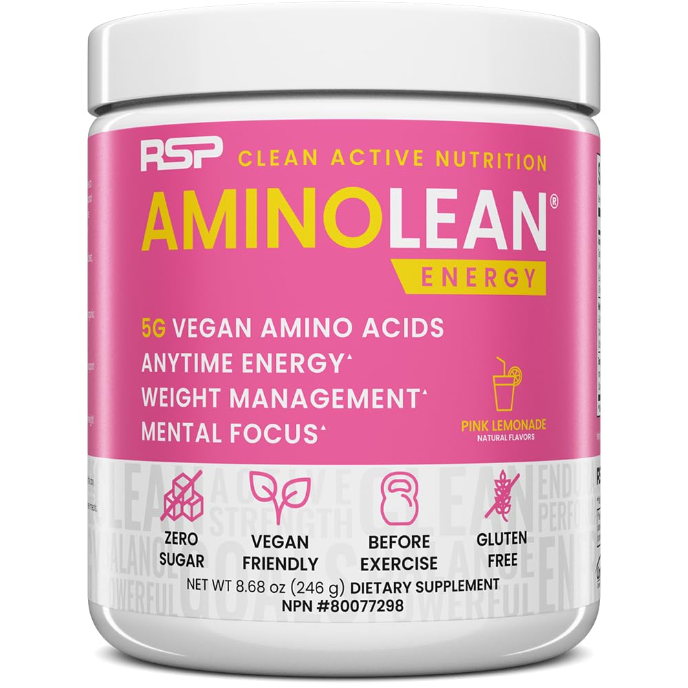RSP NUTRITION AminoLean Pre Workout Powder, Amino Energy & Weight Management