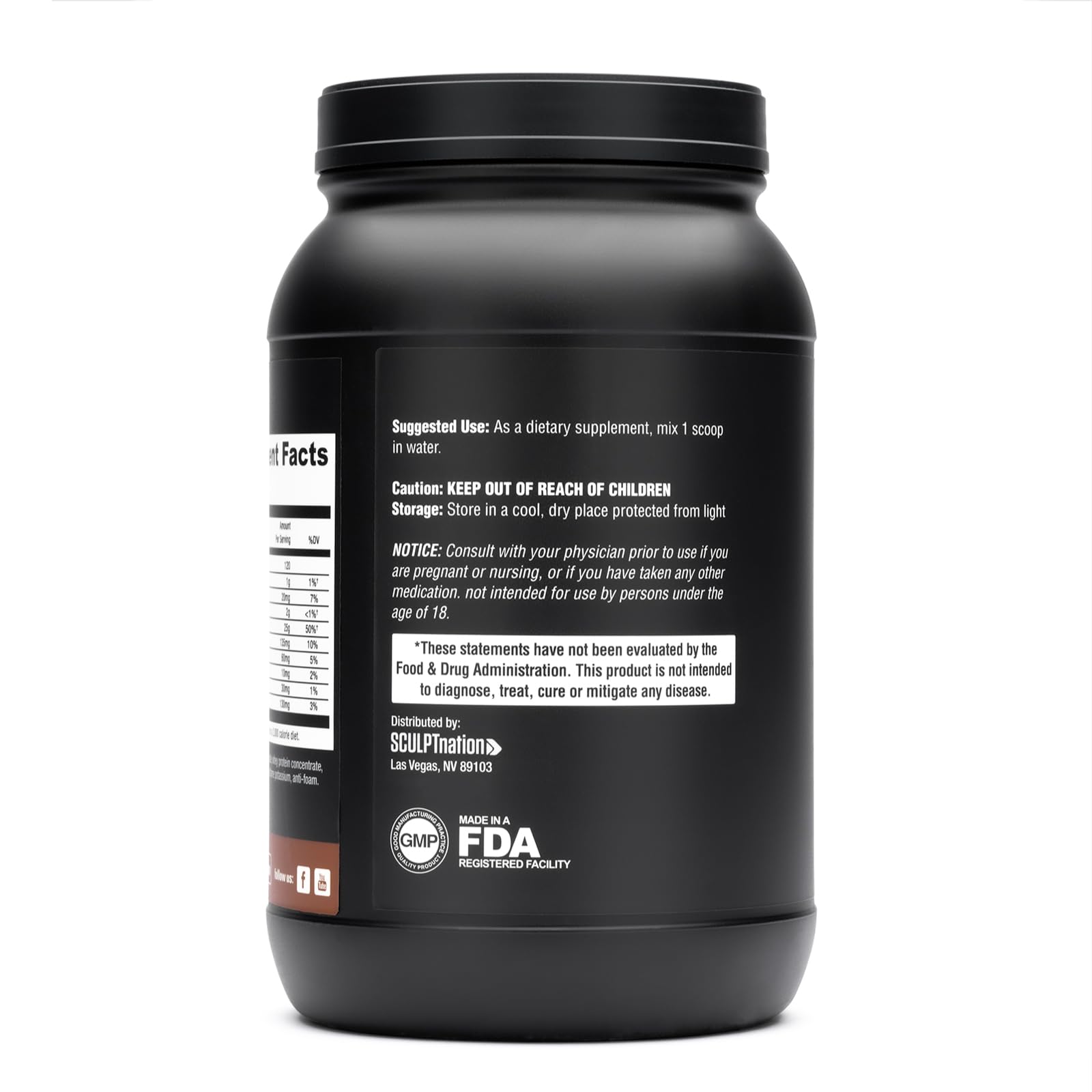 Sculpt Nation by V Shred Protein Powder (Chocolate) - Premium Whey Protein Powder Sculpt Nation
