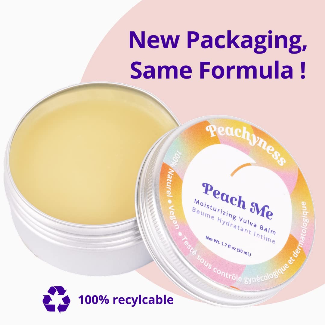 Peach Me Organic Vulva Balm by Peachyness - Hormone-Free Vaginal Moisturizer for Sensitive Skin Peachynes s