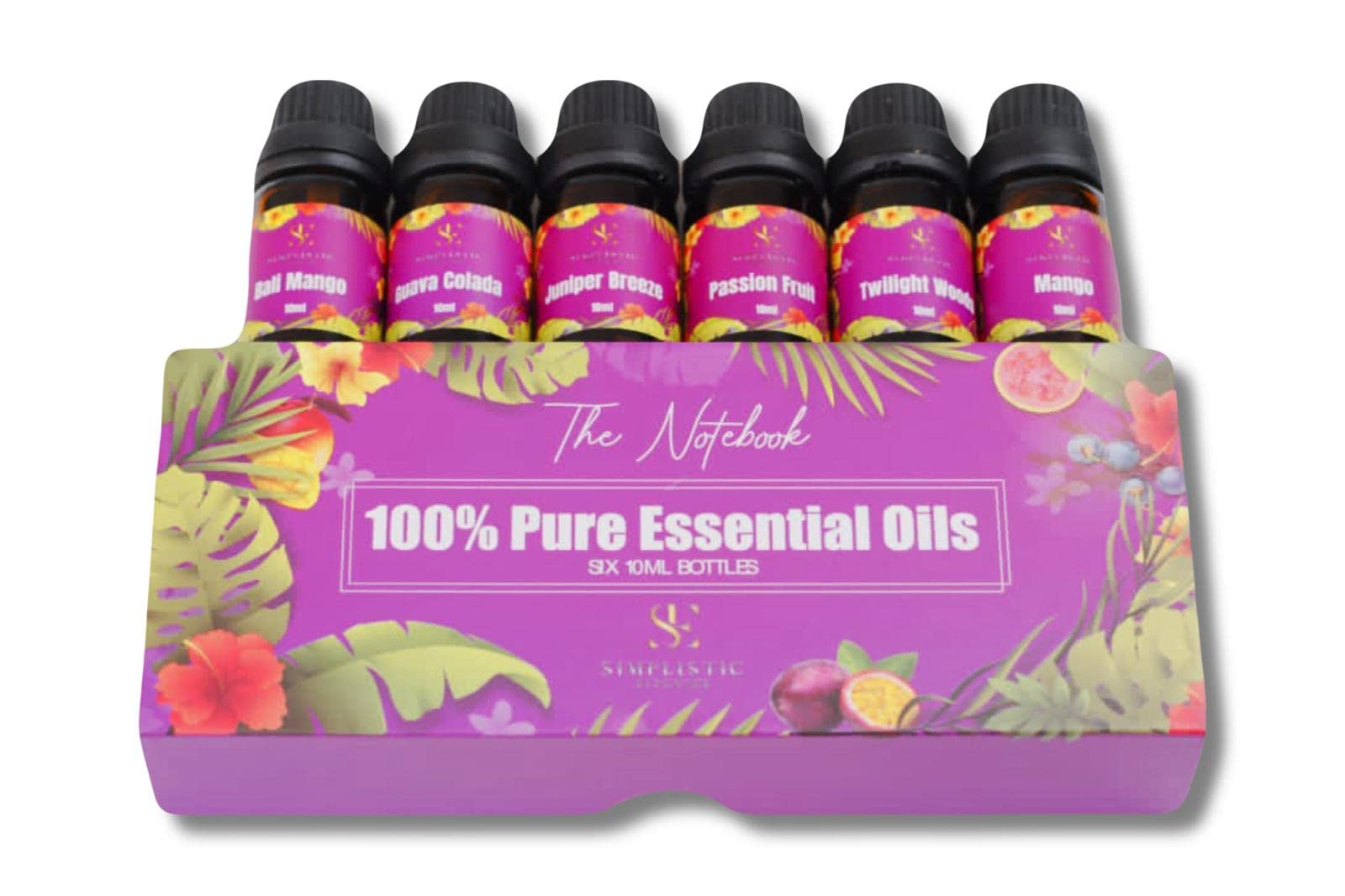 Simplistic Elegance Essential Oils Set - Top 6 Natural Aromatherapy Oils for Diffusers Humidifier Massage Simplistic Elegance