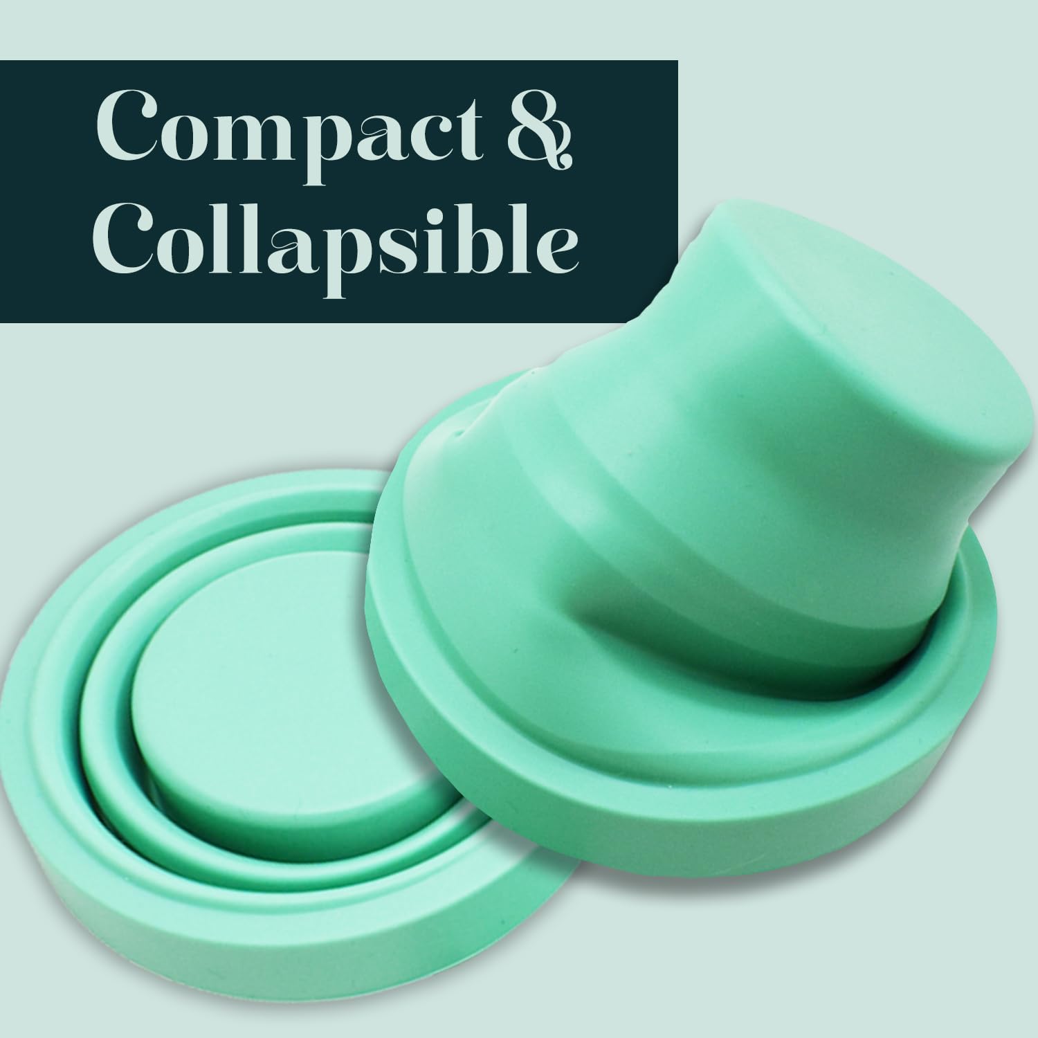 SHORDY Menstrual Case Holder for Sterilization, Collapsible Silicone Container - Boil, Sterilize SHORDY