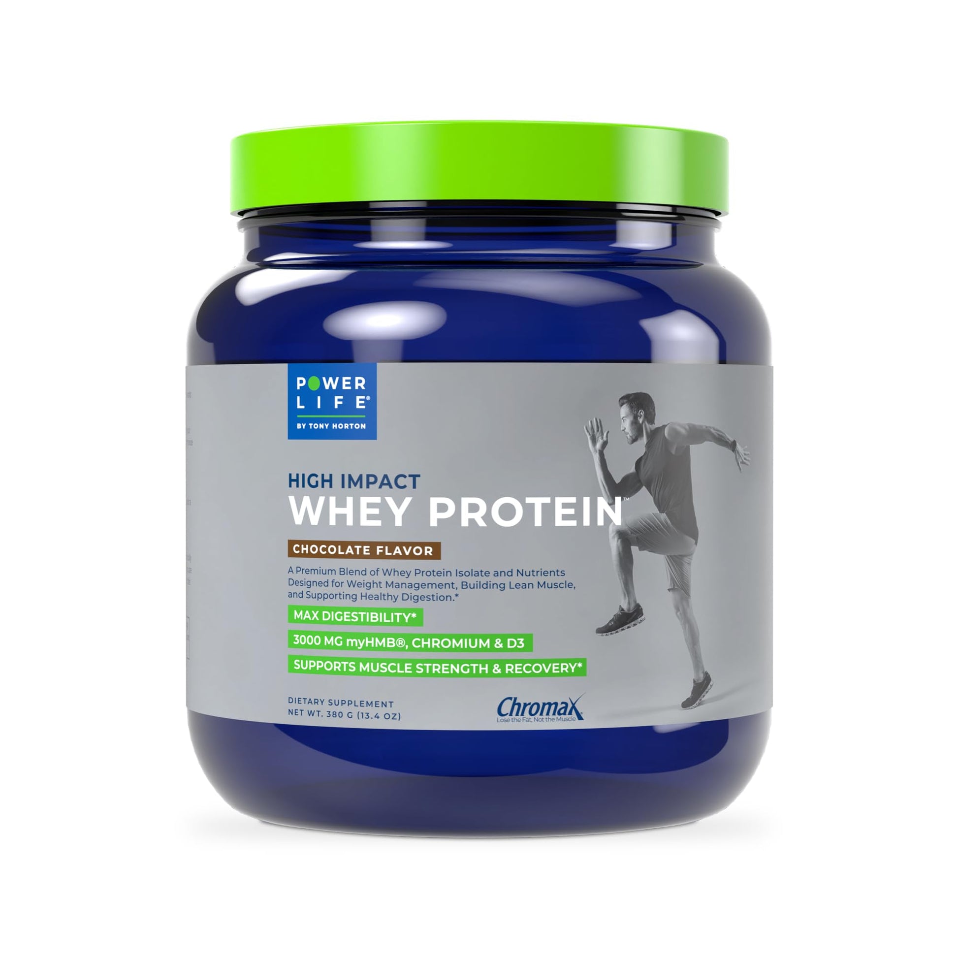POWERLIFE Tony Horton High Impact Grass Fed Whey Protein with 3000 MG of HMB