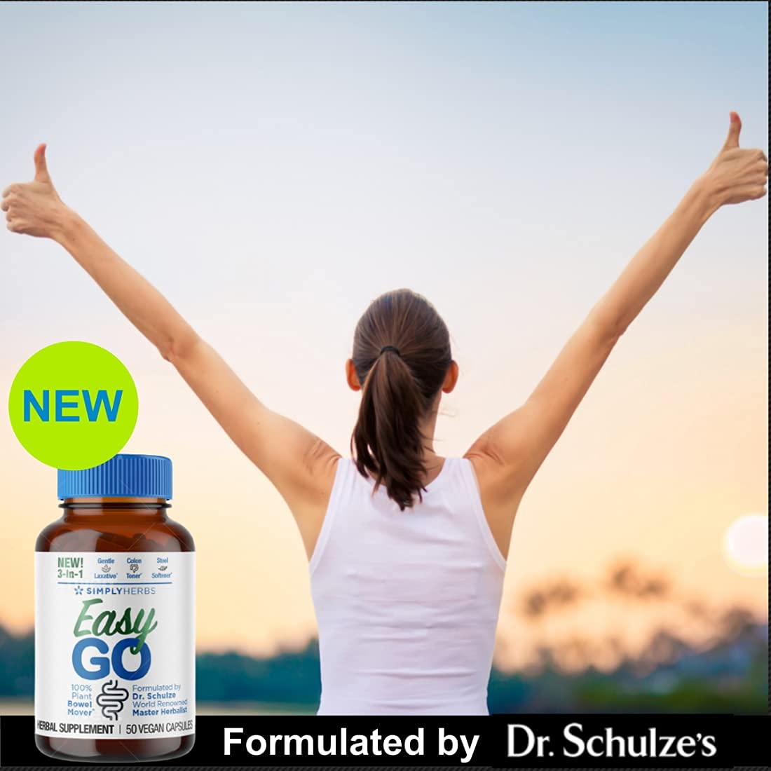 Dr. Schulze's Easy GO Bowel Mover - Formulated Gentle Laxative, Colon Toner & Stool Dr. Schulze's