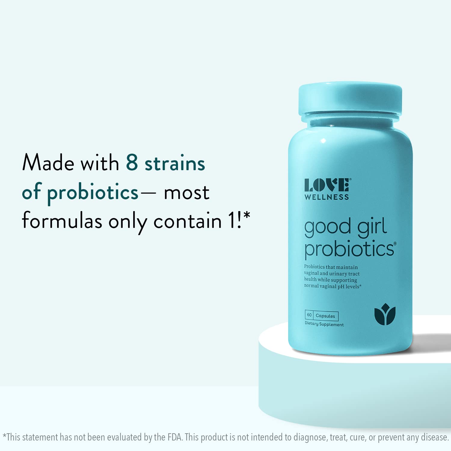 Love Wellness Vaginal Probiotics for Women, Good Girl Probiotics | pH Balance Supplement Love Wellness