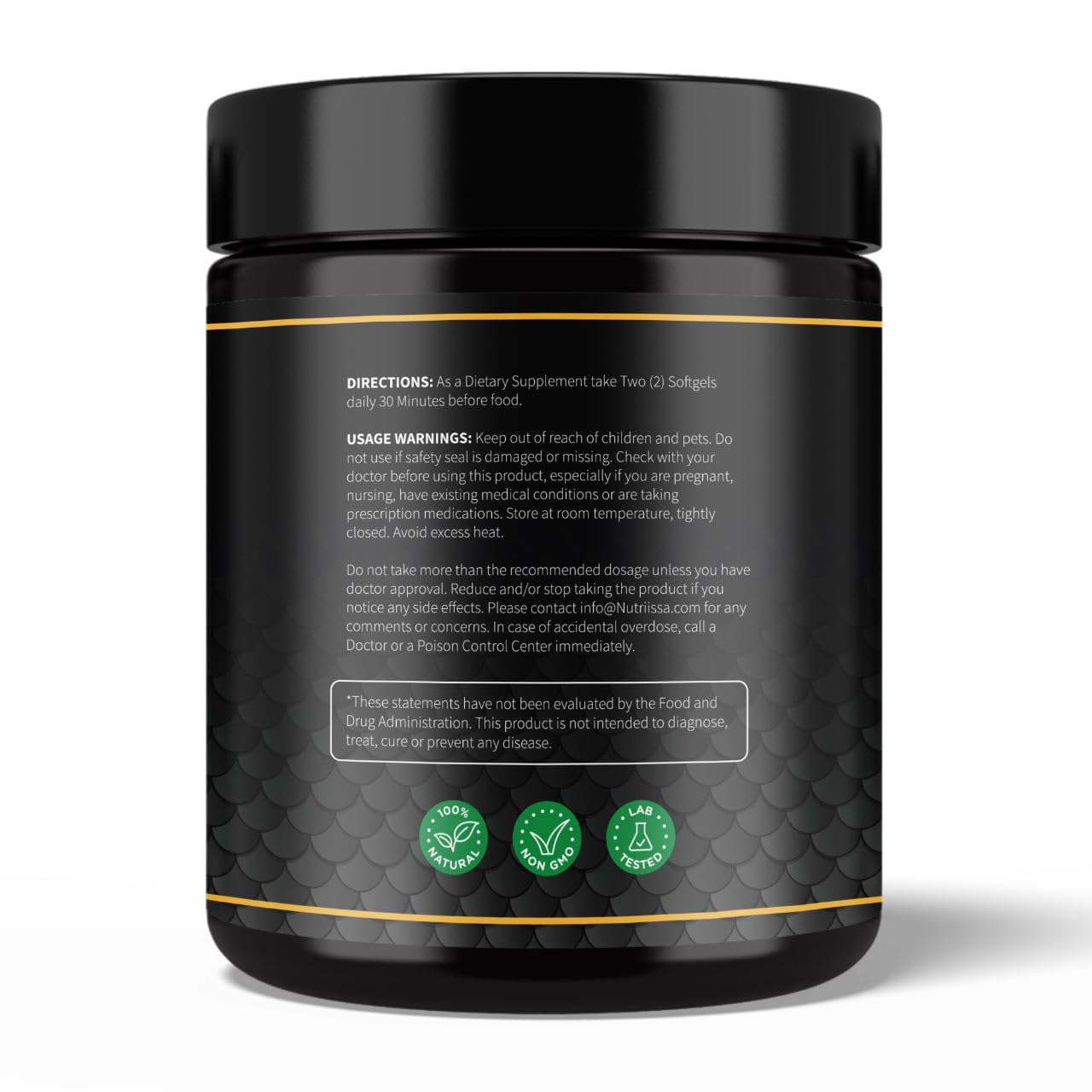 Nutriissa Omega 3 - Full Spectrum - 180 Count - High Concentrate Formula Fish Oil, Krill Oil Nutriissa