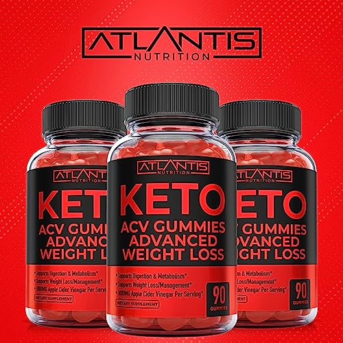 Keto ACV Gummies for Weight Loss - Supports Digestion, Advanced Weight Loss, Detox Atlantis Nutrition