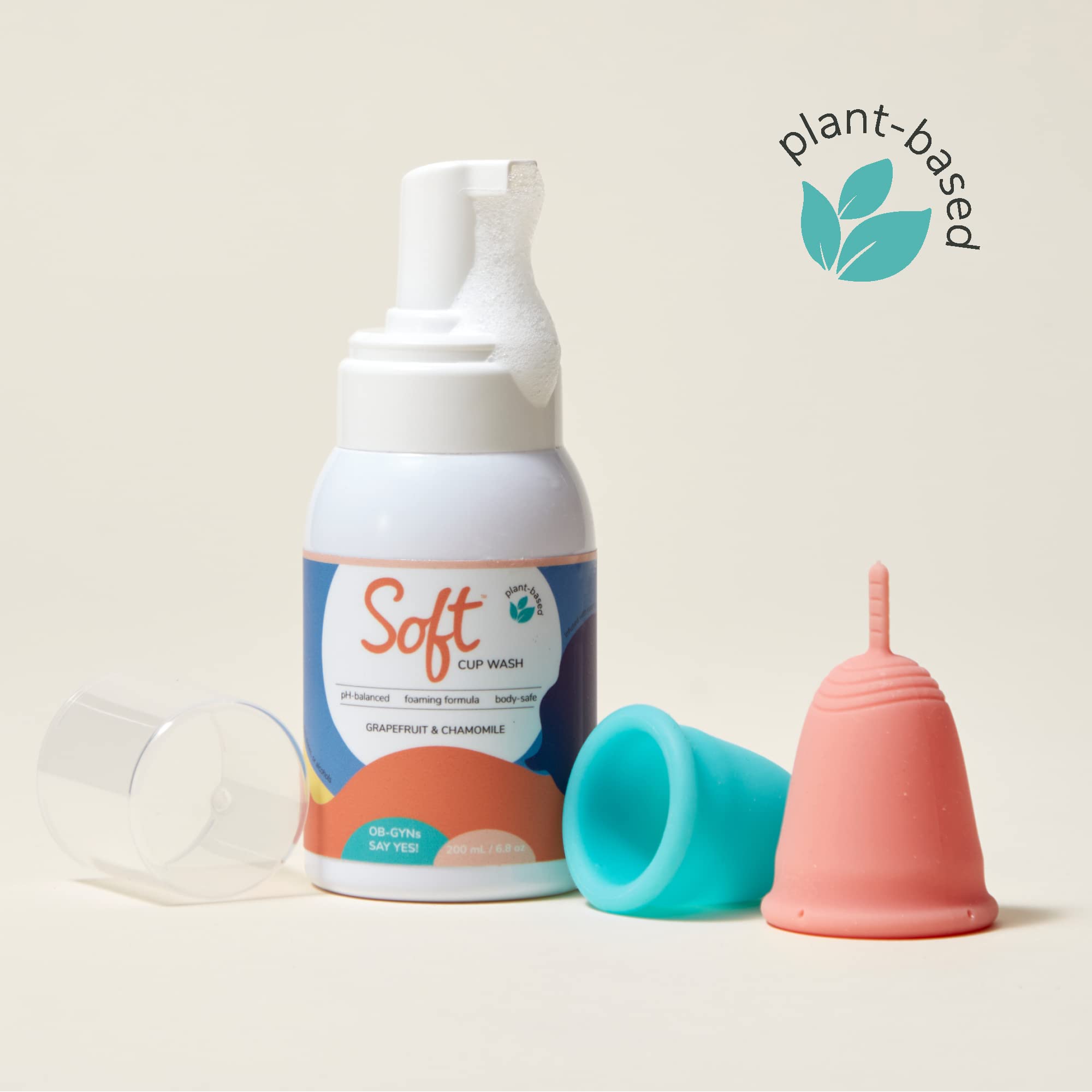 Soft Cup Wash | Menstrual Cup Cleanser for Silicone Period Cups | 6.8 oz | pH-Balanced Softcup