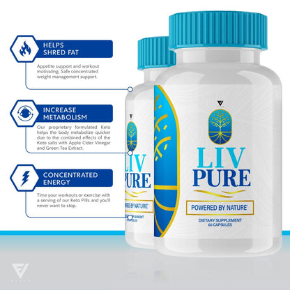 (3 Pack) Liv Pure Pills, Livpure Liver Detox Cleanse Management Capsules Advanced Formula Supplement