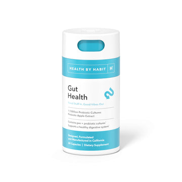 Health By Habit Gut Health Supplement (60 Capsules) - Contains 1.5 Billion probiotic 