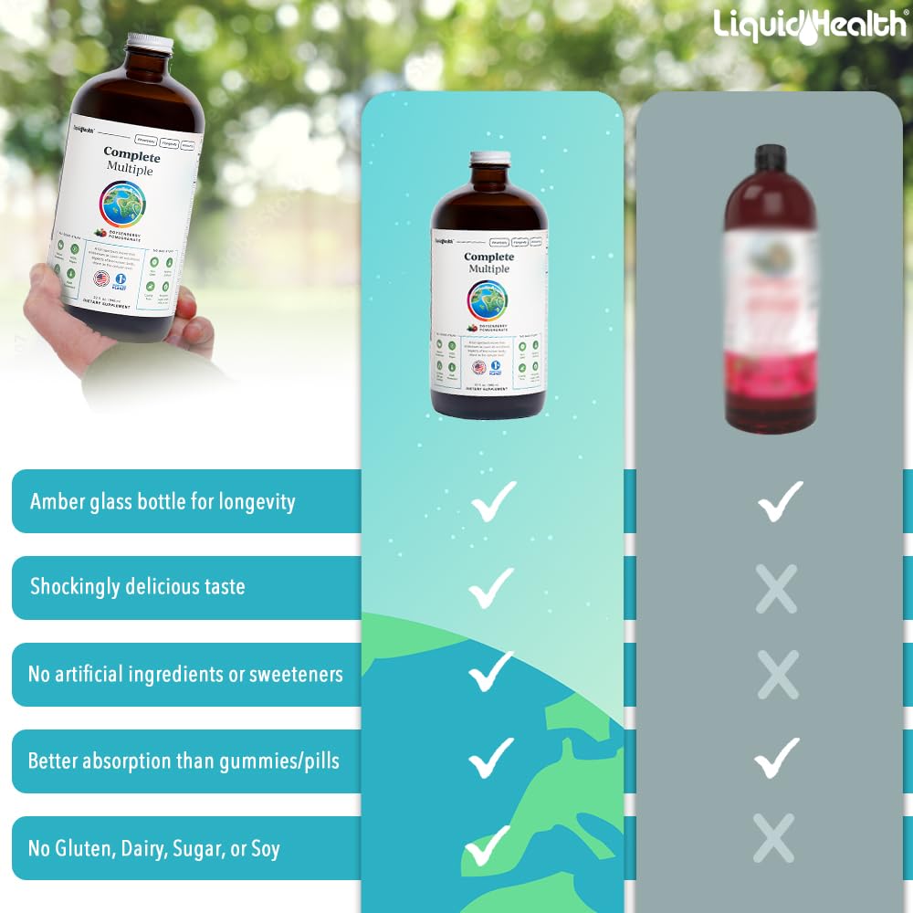 LIQUIDHEALTH 32 Oz Liquid Multivitamin for Adult Men & Women - Complete Multiple LIQUIDHEALTH