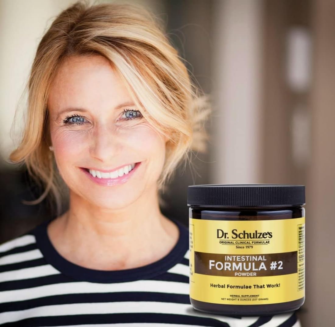 Dr. Schulze's Intestinal Formula #2 (8 Ounces) and Intestinal Formula #1 Capsules Dr. Schulze's
