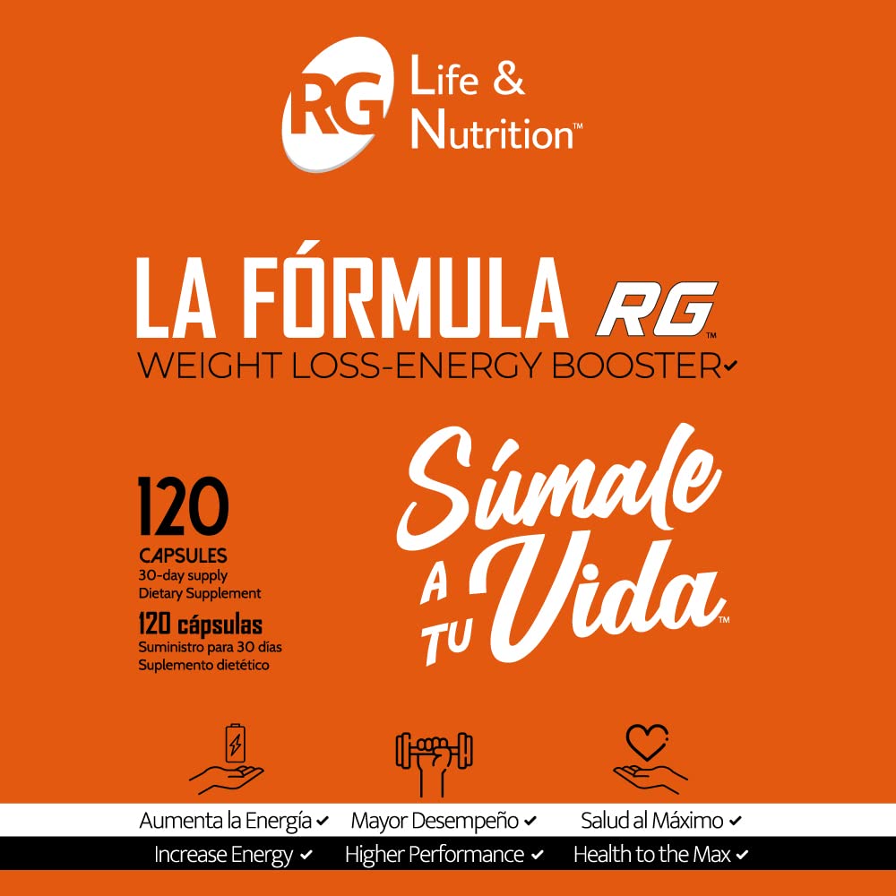 RG LIFE & NUTRITION - Weight Loss Pills, Energy Booster and Fat Burner with Magnesium RG LIFE & NUTRITION