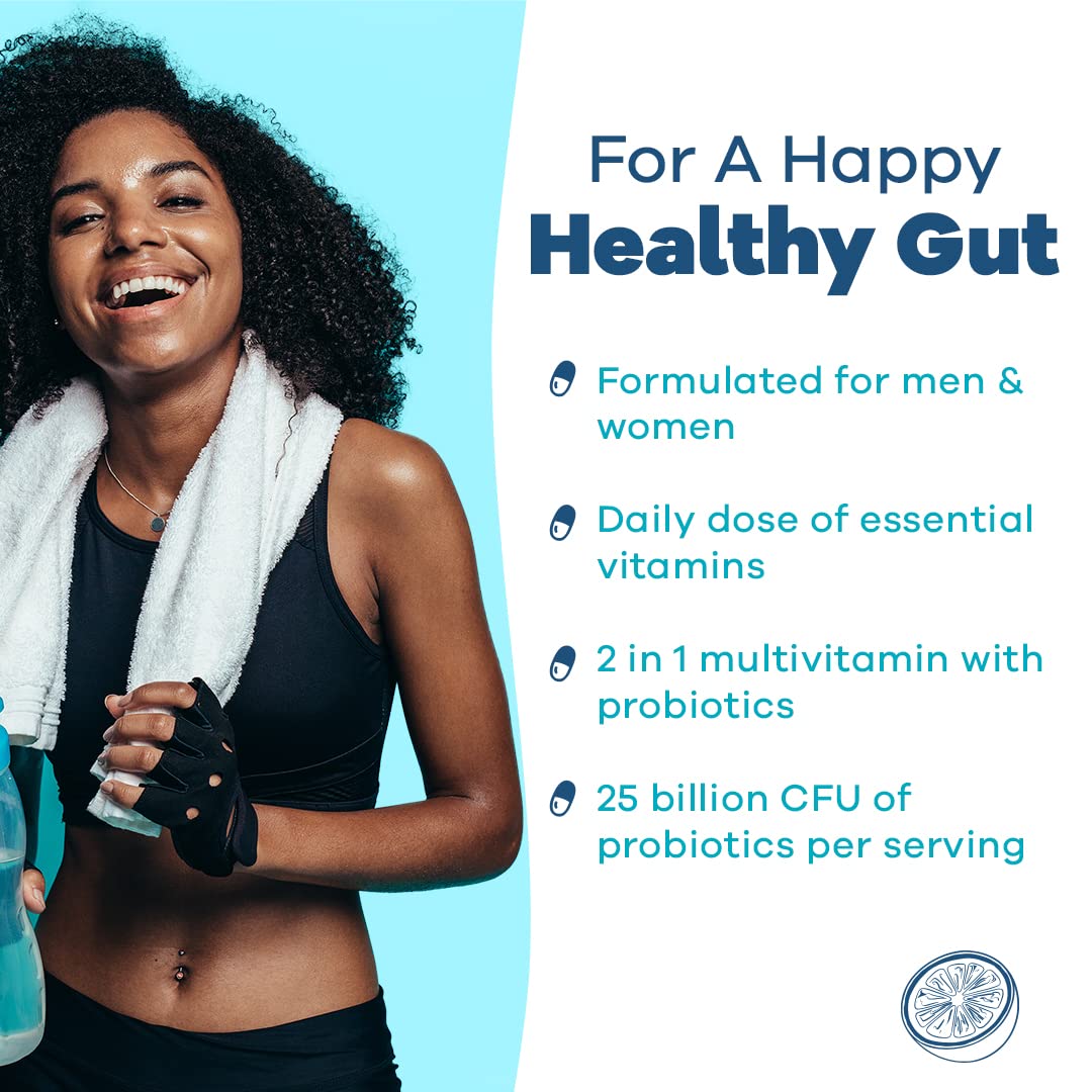 GOBIOTIX Probiotic Multivitamin Supplement - Daily Multivitamins with Probiotics GOBIOTIX