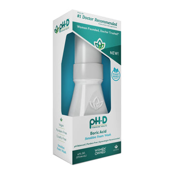 pH-D Feminine Health - Boric Acid Foam Wash - pH-Balanced, Paraben-Free, and Plant-based