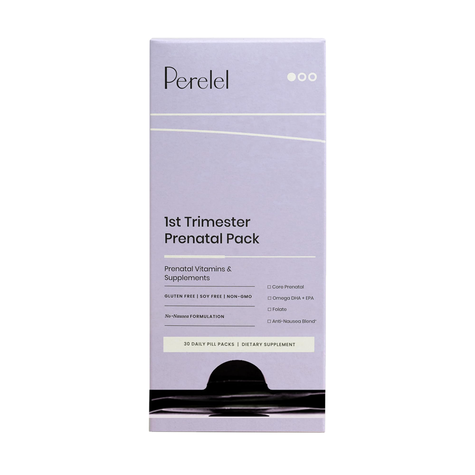 Perelel 1st Trimester Prenatal Pack - Prenatal Omega 3 Vitamins for Women - Gluten