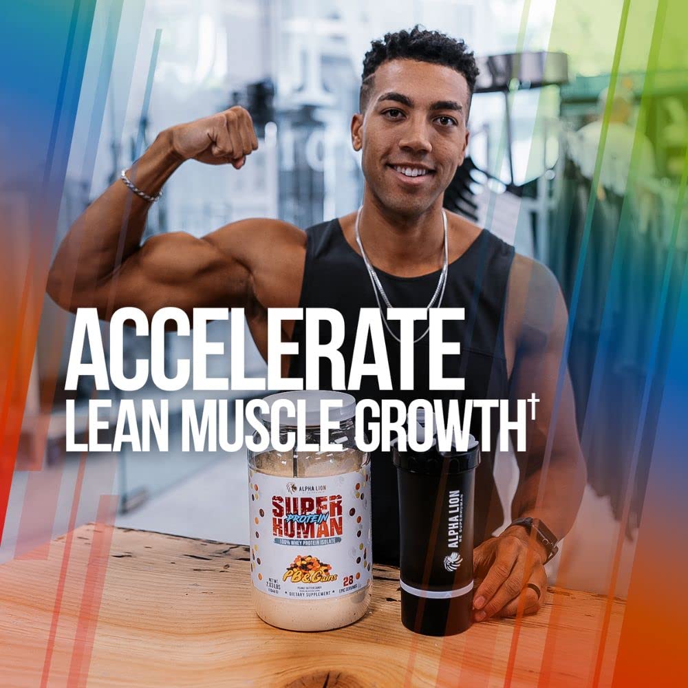 ALPHA LION Superhuman Whey Protein Powder, Great Tasting Pure Whey Protein Isolate ALPHA LION