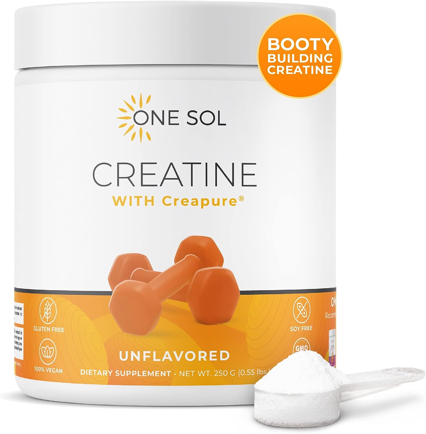 One Sol Creatine for Women Booty Gain, All Natural Women's Creatine