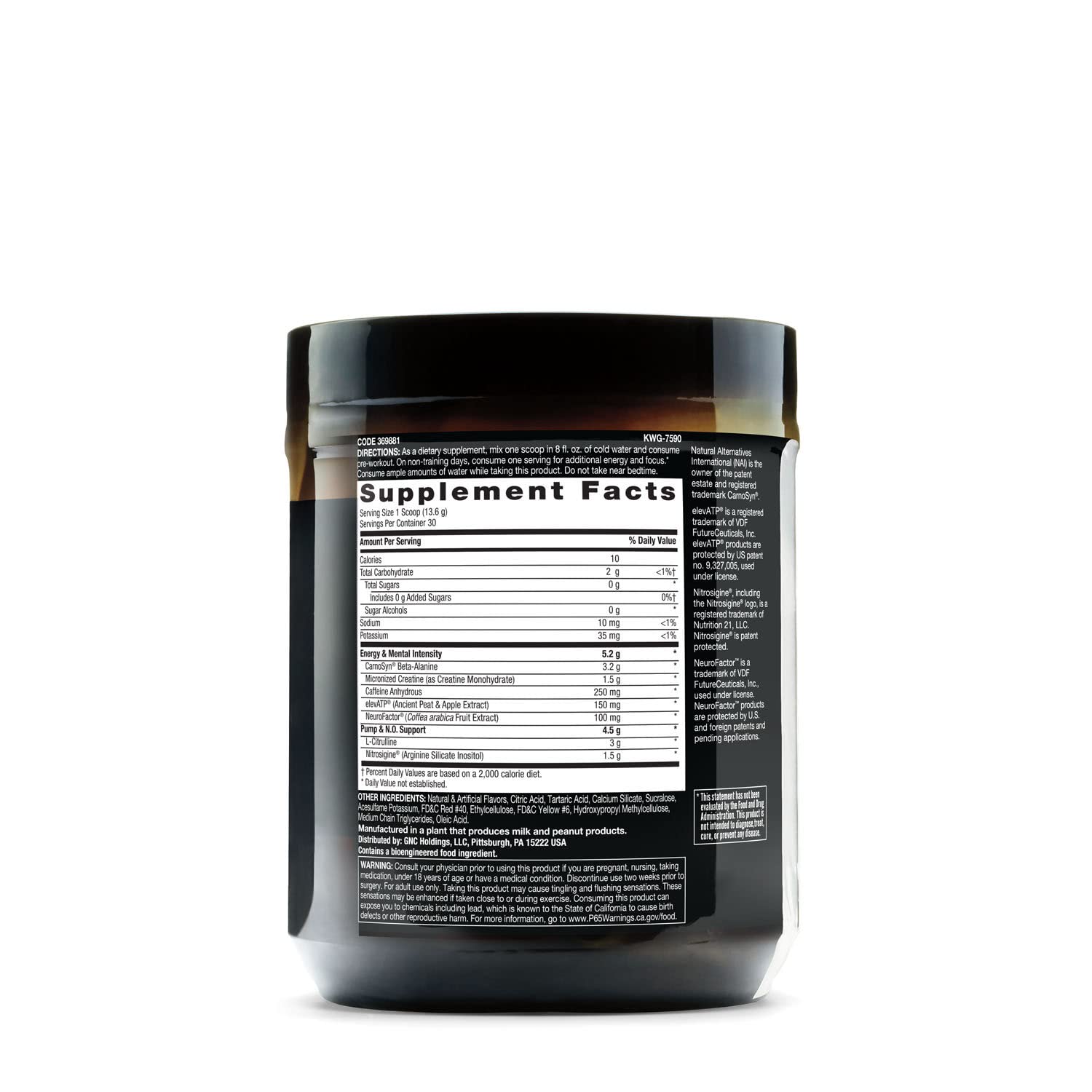 BEYOND RAW LIT | Clinically Dosed Pre-Workout Powder | Contains Caffeine, L-Citrulline BEYOND RAW
