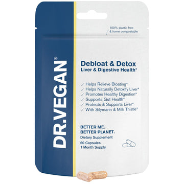 DR.VEGAN Debloat & Detox | Bloating, Digestion, Liver Support | Vitamins & Supplements