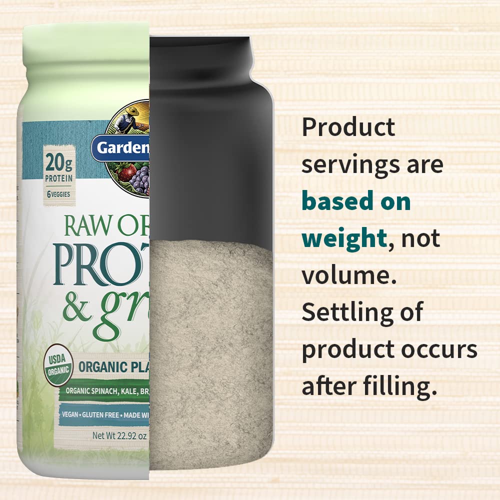 Garden of Life Raw Organic Protein & Greens Lightly Sweet, Vegan Protein Powder Garden of Life