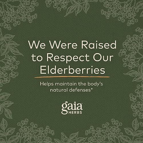 Gaia Herbs Black Elderberry (Sambucus Nigra) Extra Strength Gummies Gaia Herbs