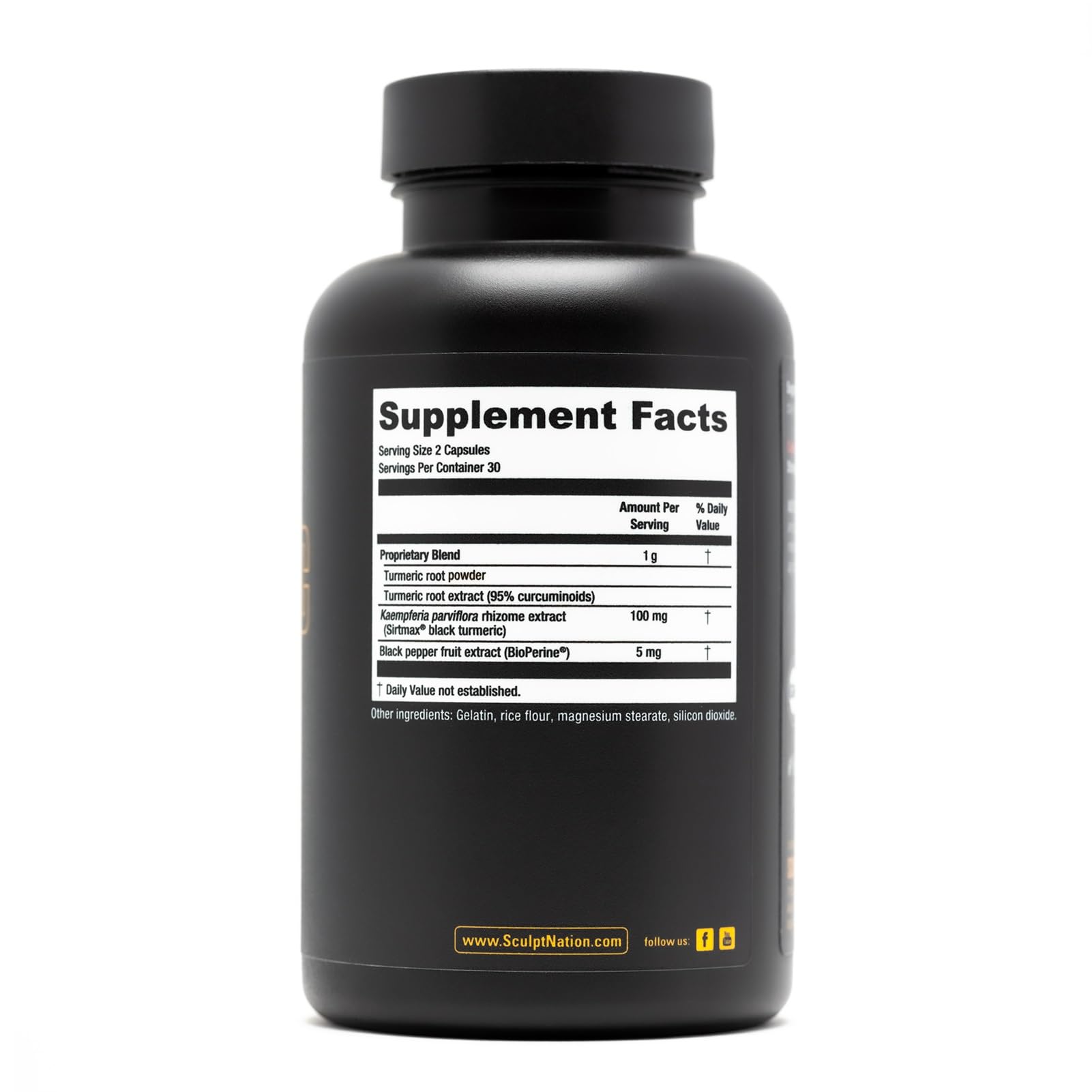 Sculpt Nation by V Shred Powerful Turmeric Supplement - Turmeric Curcumin Sculpt Nation