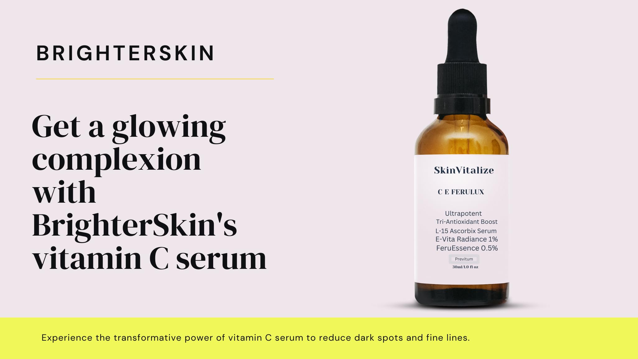 SkinVitalize C E ferulux Vitamin C Serum - 30ml: Advanced Formula for Fighting with Wrinkles Msupps.com