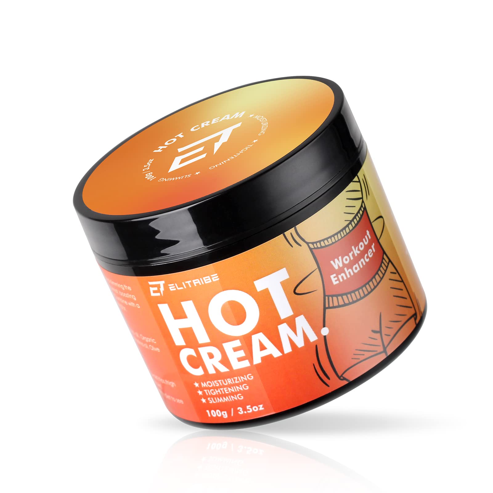 Elitribe Hot Cream Sweat Workout Enhancer Gel - Fat Burning, Cellulite & Firming Body 