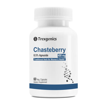 Trexgenics CHASTEBERRY 0.5% Agnuside 400 mg Women's Health Support Vegan & Non-GMO Trexgenics