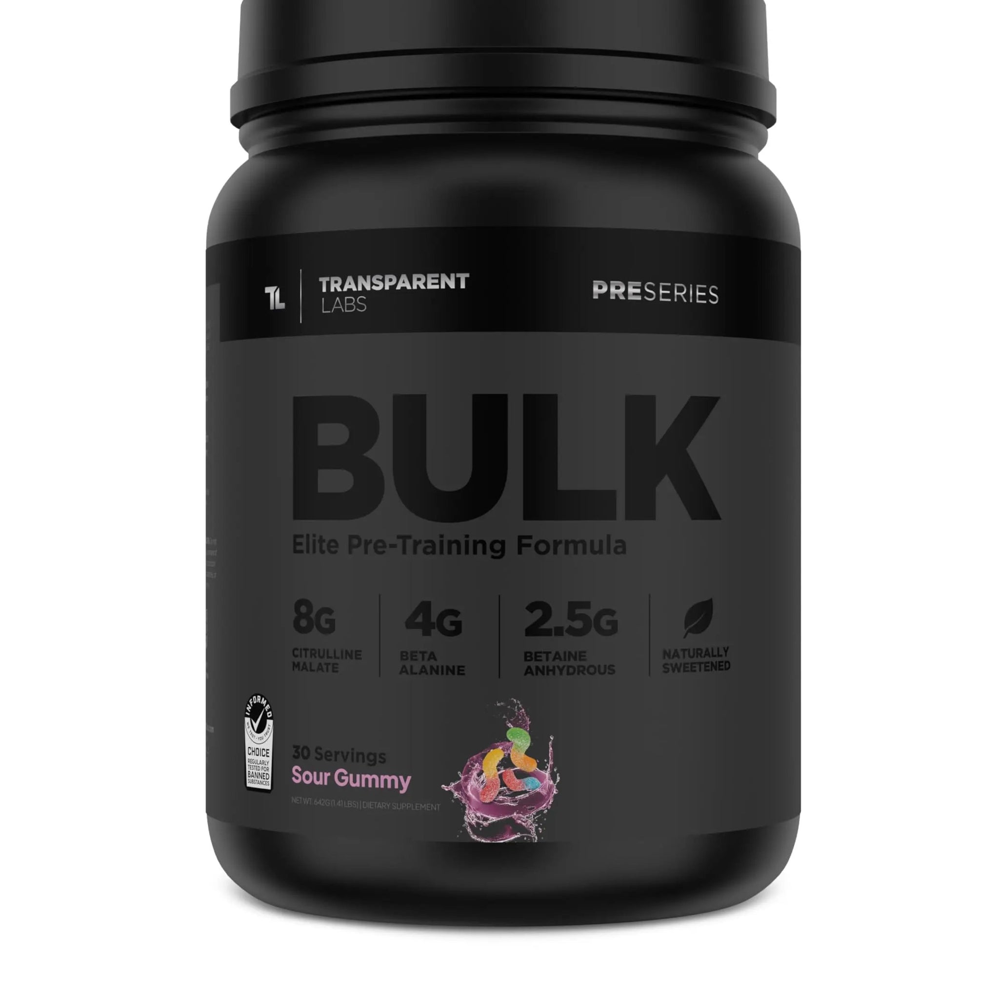Transparent Labs Bulk Black - Sour Gummy - 30 Servings