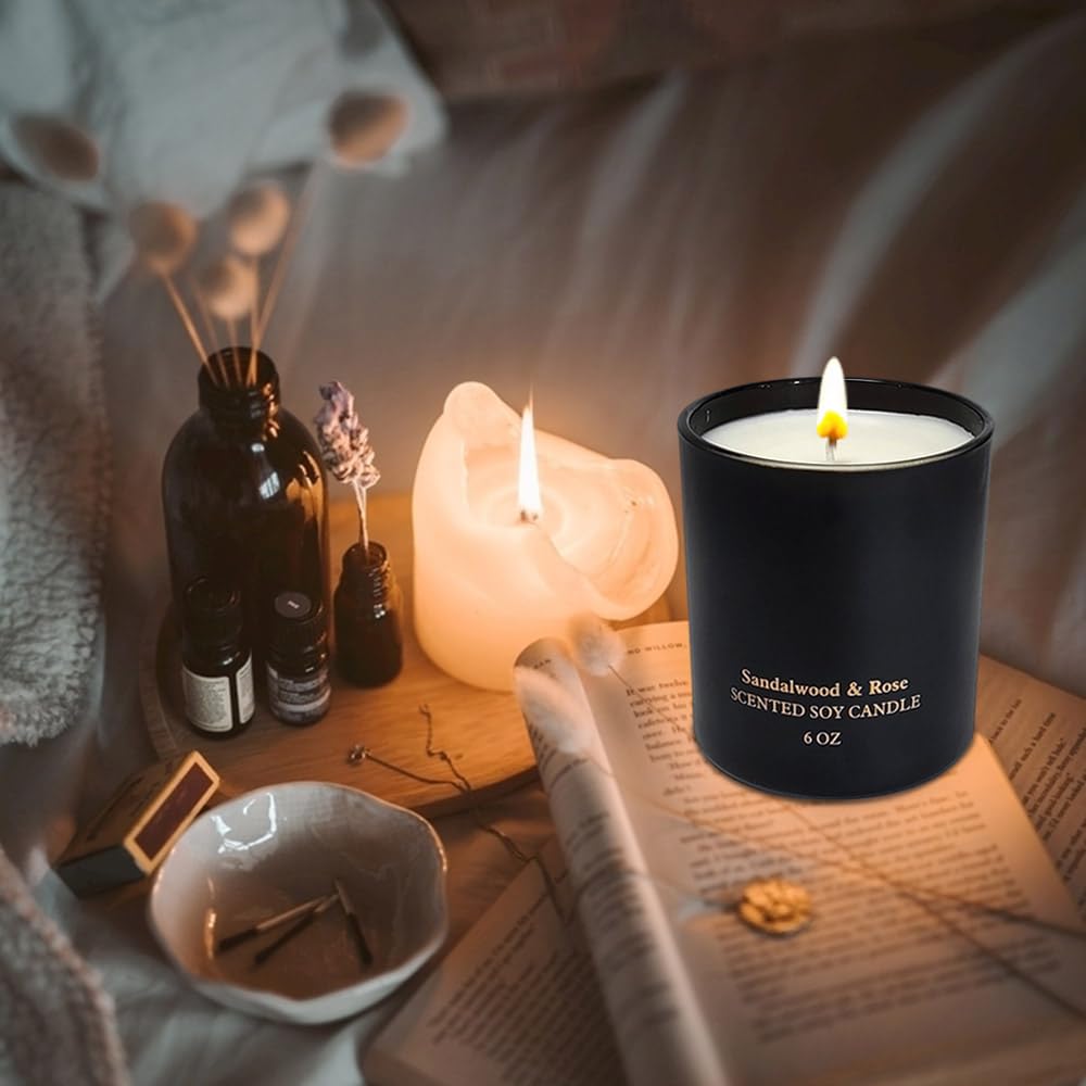 Scented Candles for Women,Premium Sandalwood Rose Aromatherapy Candles, Home Scented Candle Kelly's Custom Candles