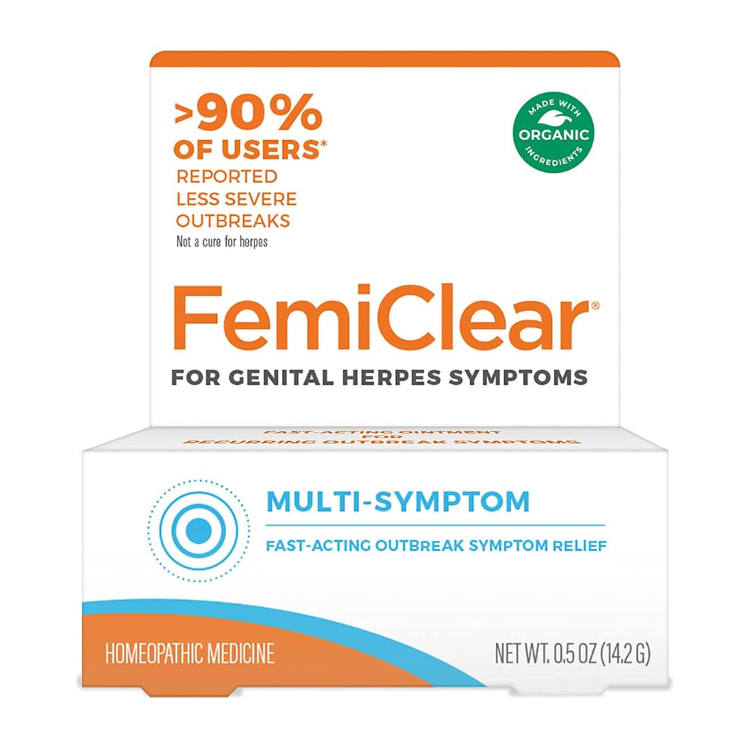 FemiClear for Genital Herpes Symptoms, Multi-Symptom - Effective Intimate Relief FemiClear