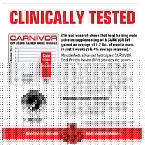 MuscleMeds Carnivor Beef Protein Isolate Powder, Chocolate Peanut Butter, 4.14 Pound MuscleMeds