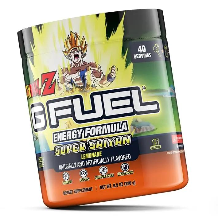 G fuel Dragon Ball Z Energy Powder, Sugar Free, Clean Caffeine Focus Supplement G fuel