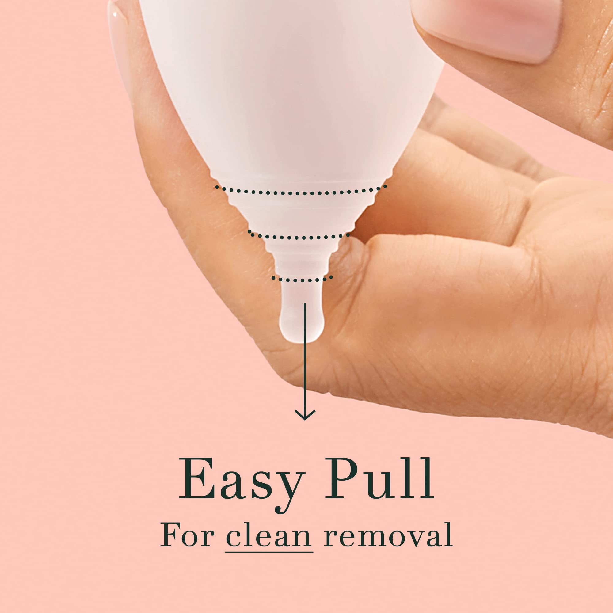 Rael Period Cup, Soft Reusable Menstrual Cups for Women - Medical-Grade Silicone, Period Cups Rael