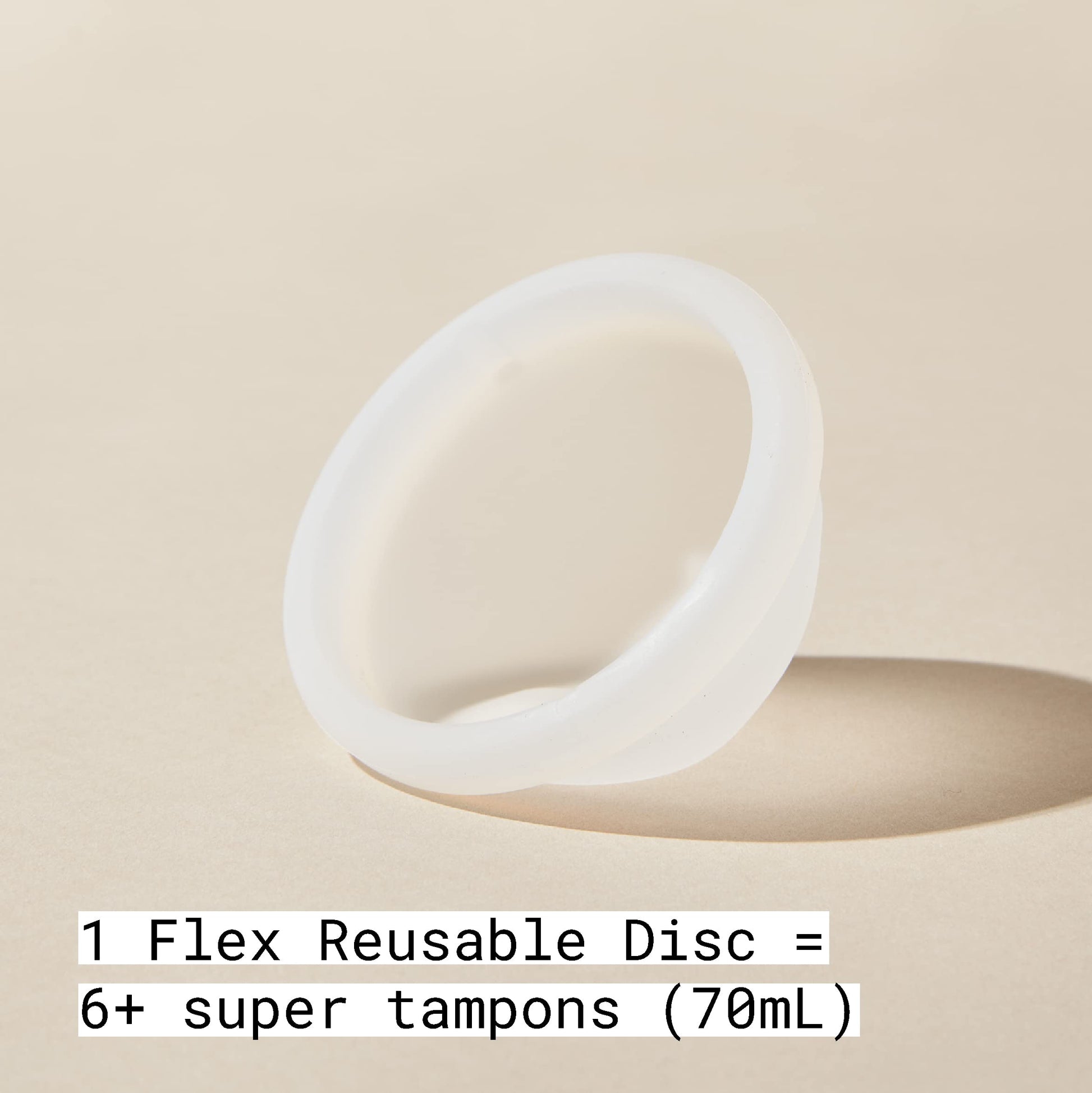 Flex Reusable Disc | Reusable Menstrual Disc | Tampon, Pad, and Cup Alternative | Capacity of 6 Super FLEX