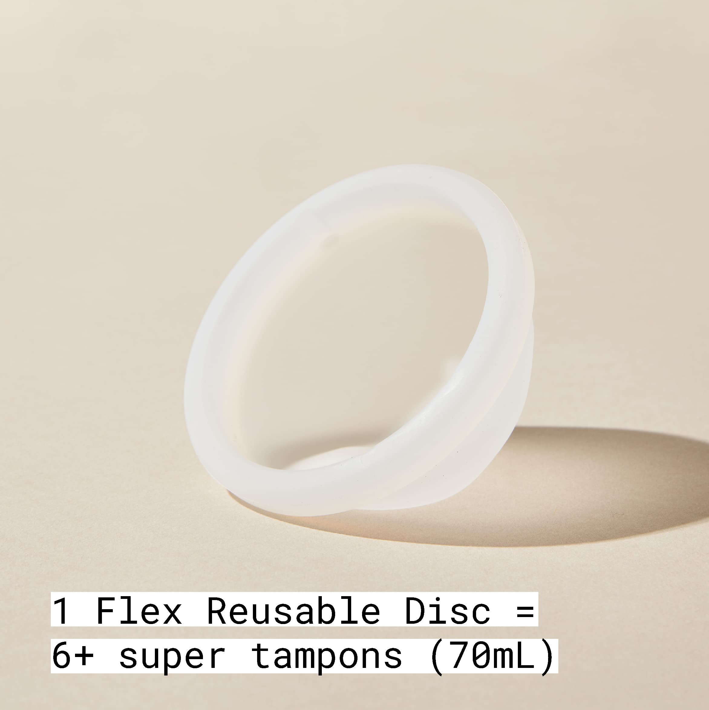 Flex Reusable Disc | Reusable Menstrual Disc | Tampon, Pad, and Cup Alternative | Capacity of 6 Super FLEX
