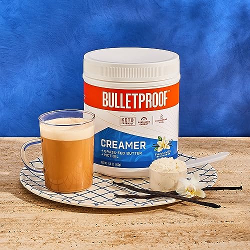 Bulletproof French Vanilla Creamer, 14.8 Ounces, Keto Coffee Creamer with MCT Oil Bulletproof
