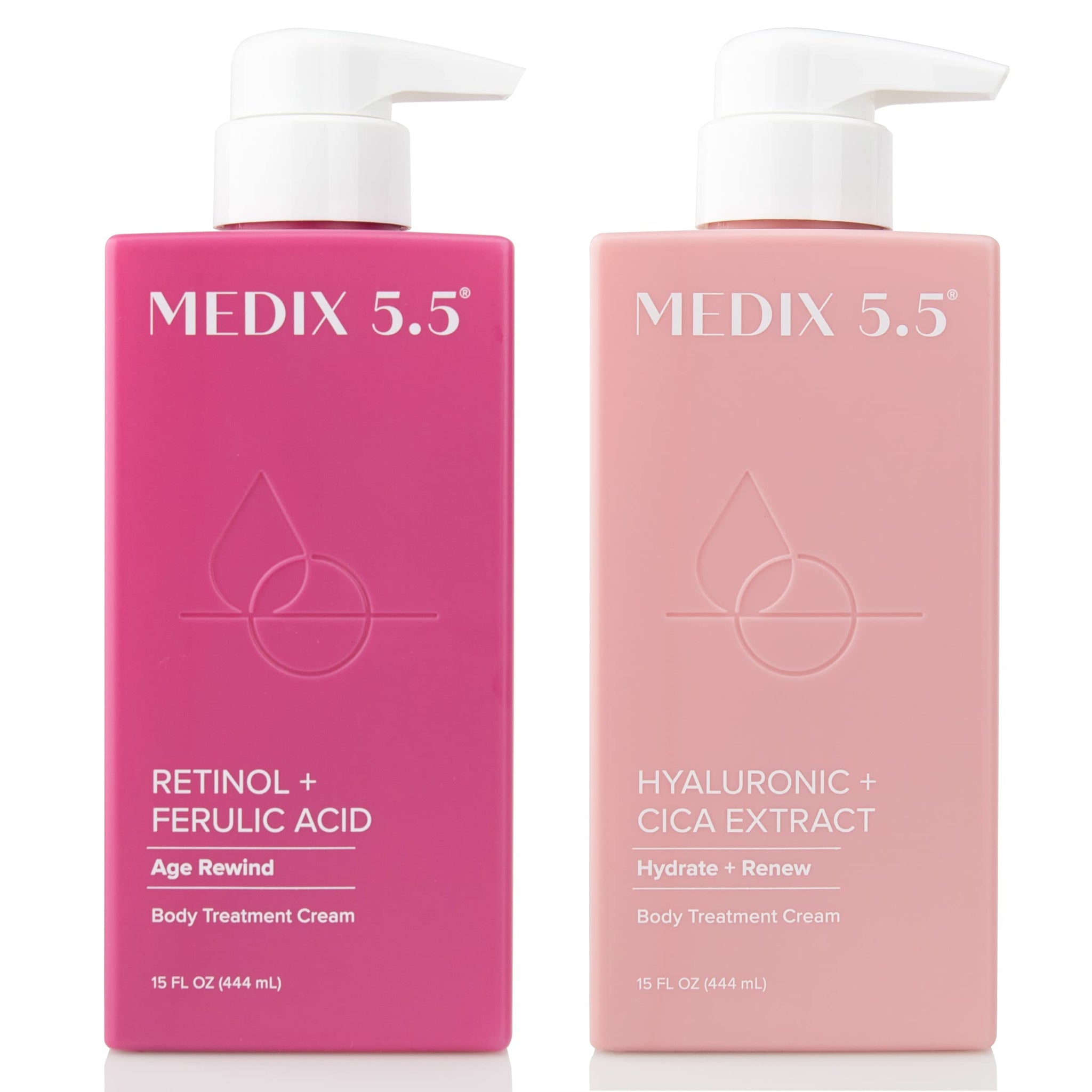 Medix 5.5 Retinol Body Lotion + Hyaluronic Acid Cream, Moisturizer Body & Face Lotion 