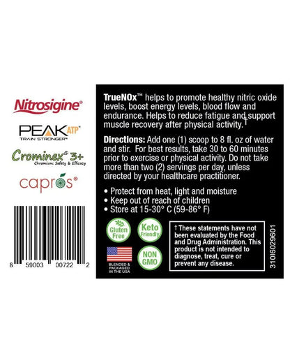 NatureCity True-NOx Nitric Oxide Supplements for Men and Women - Pre-Workout Booster Powder ft. Nitrosogine L-Arginine, Peak ATP, & Beetroot Juice Nitric Oxide Powder - Gluten Free, Keto, Non_GMO