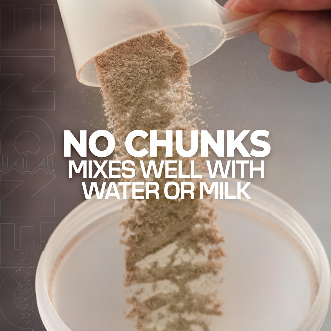 GenOne Whey Protein Powder Isolate, 25g Protein and 5.5g BCAAs per Serving, Vanilla Ice GENONE LABORATORIES