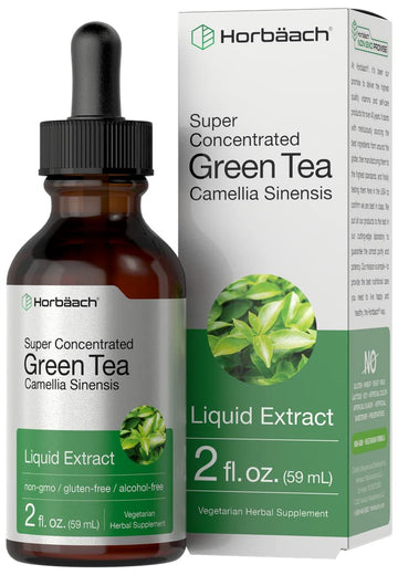 Green Tea Extract Liquid | 2 Fl Oz | Alcohol Free, Vegetarian Tincture | Super Concentrated
