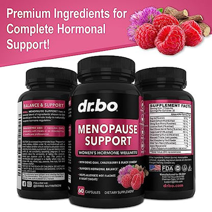 Menopause Supplements for Women Support Pills - Natural Menopause Relief for Hot Flashes