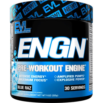 EVL Intense Pre Workout with Creatine - Pre Workout Powder Drink for Lasting Energy Focus