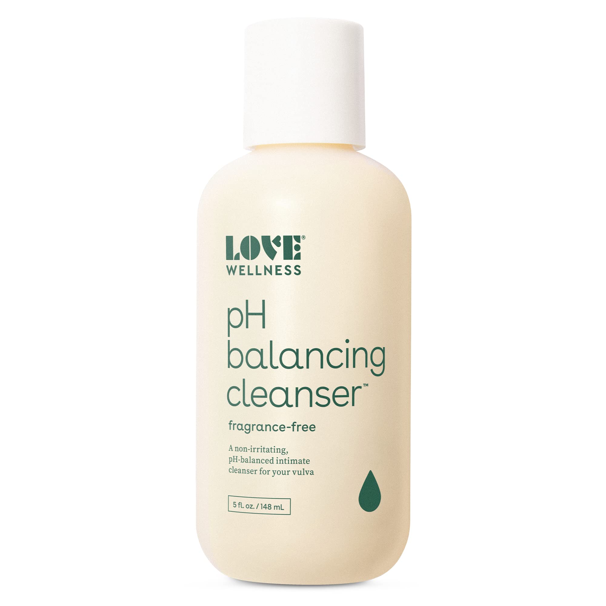Love Wellness Feminine Wash for Women, pH Balancing Cleanser | Fragrance-Free | Vaginal Soap