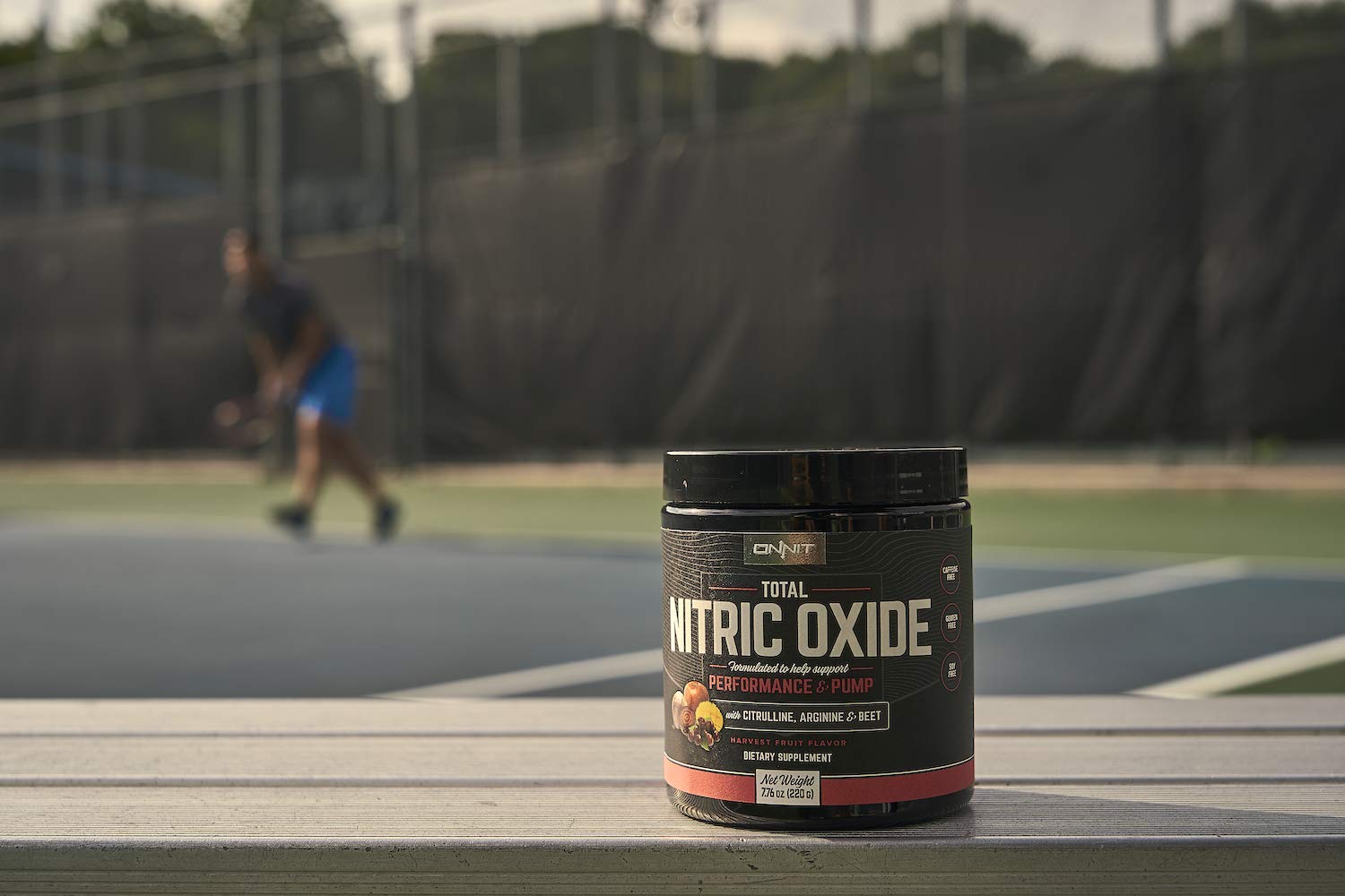 ONNIT Total Nitric Oxide - Caffeine Free Pre Workout Powder w/ Beet Root, L Arginine ONNIT